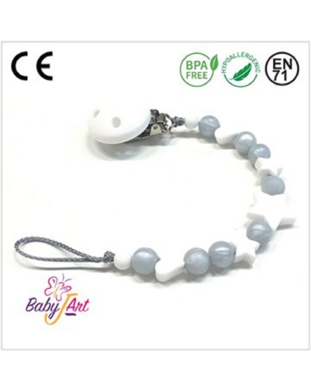 PACIFIER CHAIN BABYJART WITH NAME