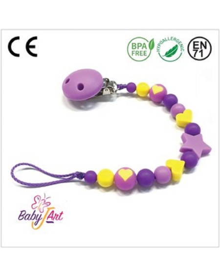 PACIFIER CHAIN BABYJART WITH NAME
