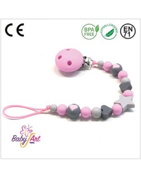 Babyjart silicone dummy chain without name, hook / adapter pacifier mam