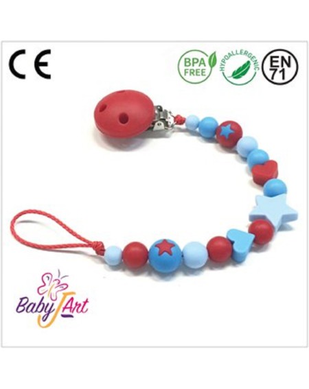 PACIFIER CHAIN BABYJART WITH NAME