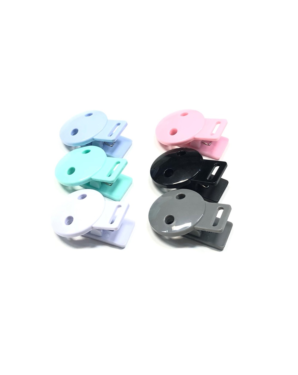 FLAT ROUND HEAD PACIFIER CLIP