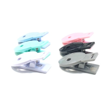 FLAT ROUND HEAD PACIFIER CLIP