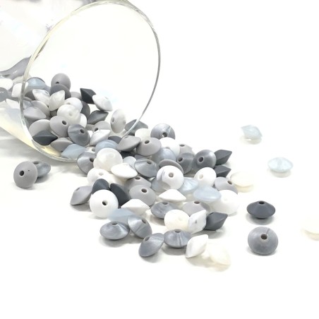 KIT SILICONE LENTIL 100 PCS 12mm