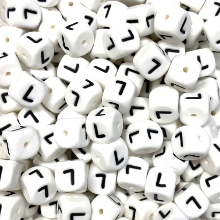 KIT 50 pcs Silicone alphabet letters 12mm