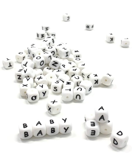 KIT 20 pcs Single silicone letters 10mm