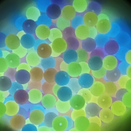 Perles silicone 09mm GLOW IN THE NIGHT