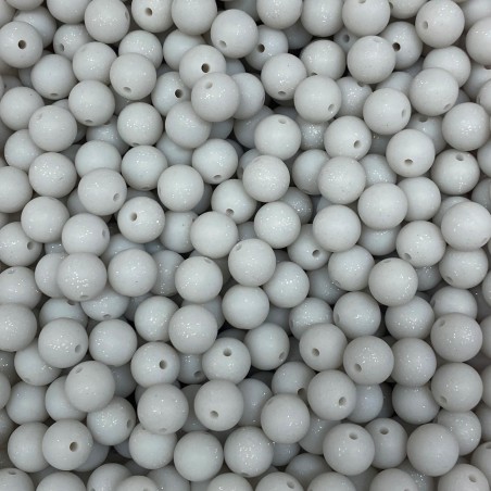 Perlé GLITTER de silicona 12mm