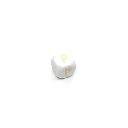Letras BEIGE 12mm de Silicone