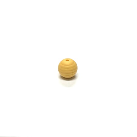 Perlen GESTREIFT 15mm aus Silikon